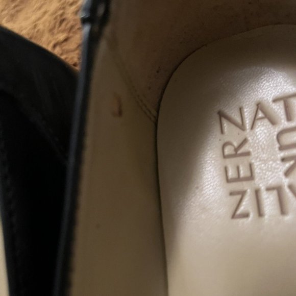 Naturalizer Women's Naples Model Slip On Block Heel Loafer Shoes Size 9W Black - Picture 11 of 12